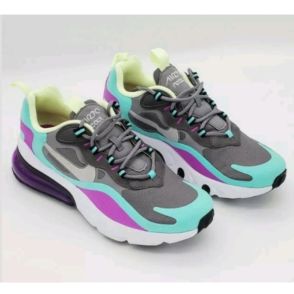 Nike Air Max 270 React Gunsmoke Green violet - Picture 5 of 7